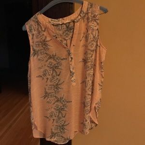 Beautiful, Sheer, Floral, Tank Top Blouse